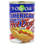 Ye Olde Oak American Style Hot Dogs In Brine 400g