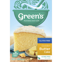Green's Gluten Free Golden Butter Cake With Icing Mix
