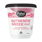 Puhoi Valley Raspberry Creme Brulee Yoghurt