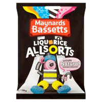 Maynards Bassetts Licorice Allsorts Natural Colours & Flavours 190g