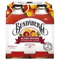 Bundaberg Blood Orange Sparkling Drink 4pk