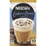 Nescafe Cookies & Cream Latte Sachets 10pk