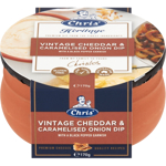 Chris Heritage Cheese Range Vintage Cheddar & Caramelised Onion 170g