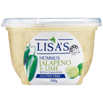 Lisas Jalapeno & Lime Hummus 200g