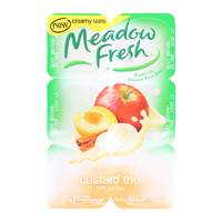 Meadow Fresh Custard Trio Yoghurt 6pk