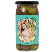 The Olive Lady Pitted Olive Mix 330g