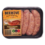 Beehive Pork n Fennel Sausages 450g