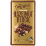 Whittaker's Hazelnut Block 33% Cocoa Milk   250g