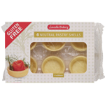 Lincoln Bakery Gluten Free Neutral 60mm Pastry Shells 6pk