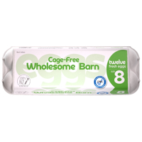 Wholesome Barn Cage Free Size 8 Eggs 12pk