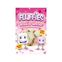 Fluffies Pink & White Marshmallows 200g