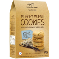Naturally Good Vanilla Toasted Muesli Munchy Cookies 160g