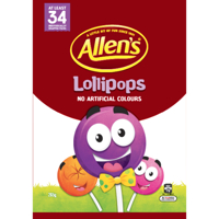 Allen's Lollipops Confectionery 265g