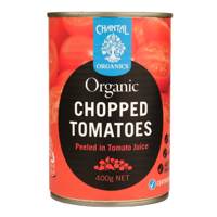 Chantal Organics Organic Chopped Tomatoes Peeled In Tomato Juice 400g