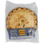 Dads Pies Prime Beef Steak & Cracked Pepper Family Pie 900g