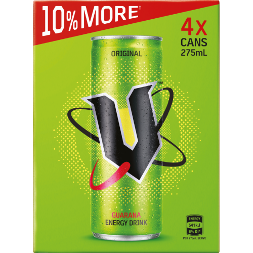V Original Guarana Energy Drink 4pk Prices FoodMe