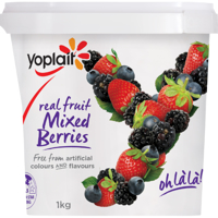 Yoplait Real Fruit Mixed Berries Yoghurt 1kg
