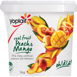 Yoplait Real Fruit Peach & Mango Yoghurt 1kg
