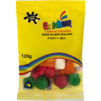 Rainbow Party Mix Confectionery 120g