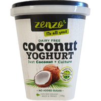 Zenzo Dairy Free Coconut Yoghurt 330g