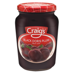Craig's Black Doris Plum Fruit Jam 375g