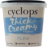 Cyclops Thick & Creamy Fit 1% Fat Probiotic Yoghurt 800g