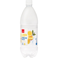 Pams Lemon Flavoured Sparkling Water 1l