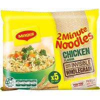 Maggi 2 Minute Instant Noodles Multi Pack Wholegrain Chicken 345g (69g x 5pk)