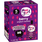 Moogurt Suckies Kids Probiotic Yoghurt Pouches Berry Package type