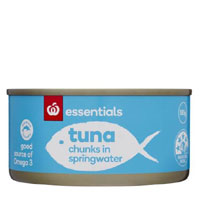Essentials Tuna Chunks In Springwater 185g