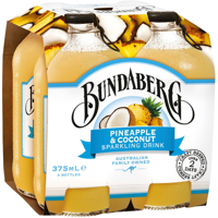 Bundaberg Soft Drink Sparkling Pineapple & Coconut Package type