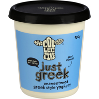 The Collective Greek Probiotic Yoghurt Tub Unsweetened 900g