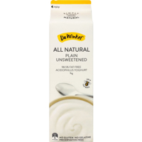 De Winkel Natural Yoghurt Carton Plain Unsweetened 1kg