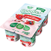 Meadow Fresh Goodies Yoghurt 6pk Super Strawberry 6pk