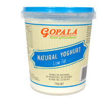 Gopala Yoghurt Tub Low Fat 750g
