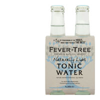 Fever Tree Mixers Light Tonic Water 200ml bottles 4pk