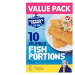 Captains Choice Fish Portions Crumbed 710g 10pk