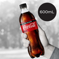 Coca Cola Soft Drink No Sugar 600ml