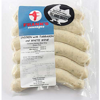 Franks Sausages Chicken French Tarragon 6 Pack 300g