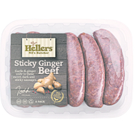 Hellers Sausages Sticky Ginger Beef 480g