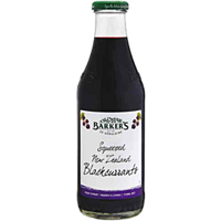 Barkers Fruit Syrup Squeezed NZ Blackcurrant 710ml