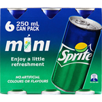 Sprite Lemonade Cans 250ml 6 Pack