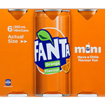 Fanta Can 250ml 6 Pack