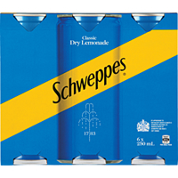 Schweppes Lemondade Cans 6 Pack