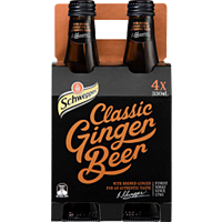 Schweppes Ginger Beer Bottles 4 Pack