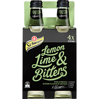 Schweppes Lemon, Lime & Bitters Bottles 4 Pack