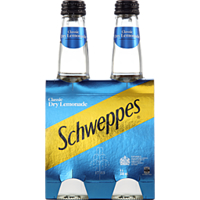 Schweppes Lemonade Dry Bottles 4 Pack