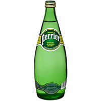 Perrier Mineral Water Glass Bottle 750ml