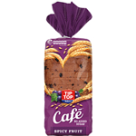 Tip Top Bakery Cafe Bread No Added Sugar Spicy Fruit 500g