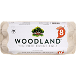 Woodlands Eggs Free Range Size 8 10 Pack